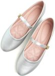 Leather Flats for Women Comfortable Square Toe Slip On Flats Soft Work Flats Retro Mary Jane Flats
